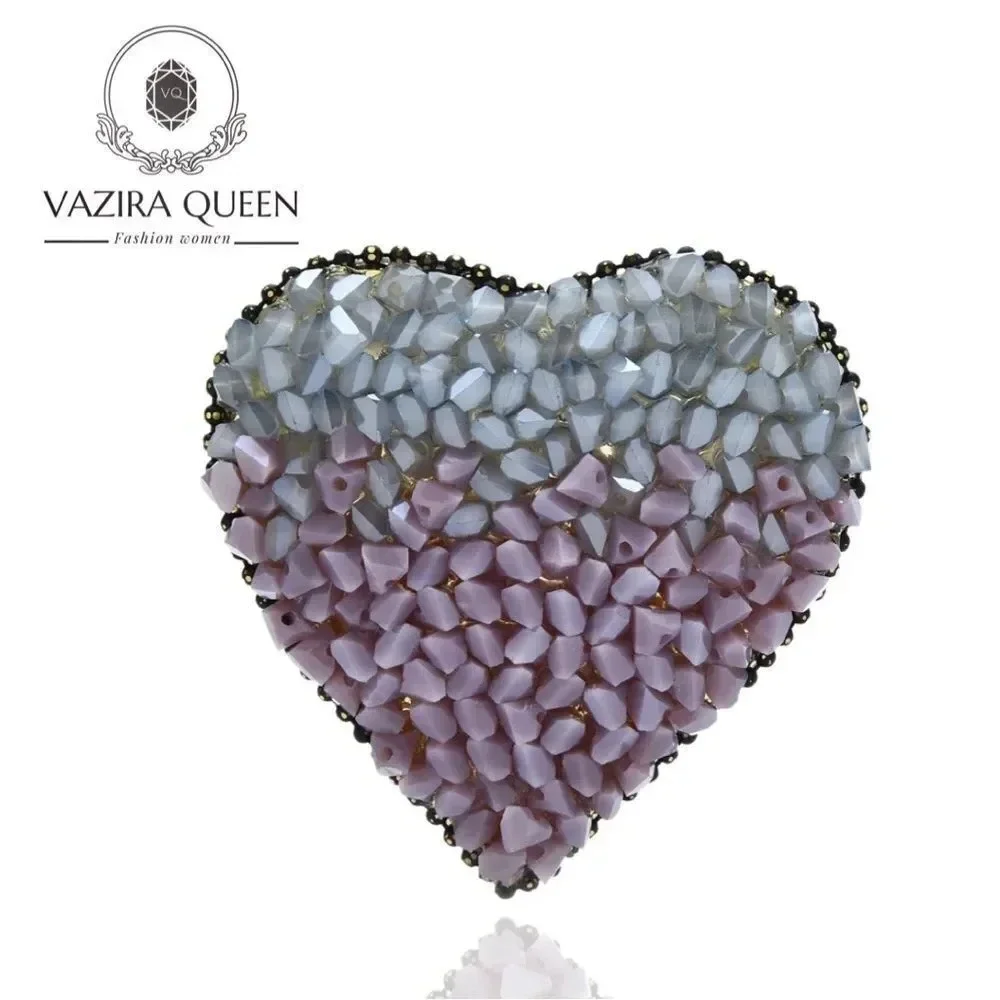 VQ Heart Brooch